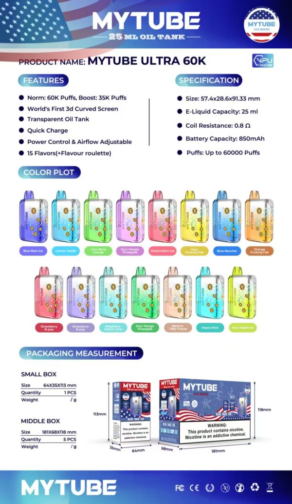 MYTUBE<br>60k Puffs & 35K Puffs